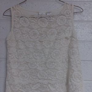 Delicate White Lace Top